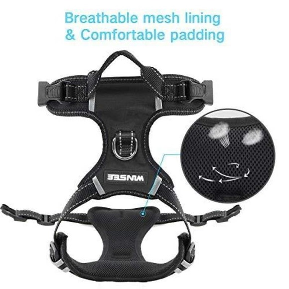 Winsee dog puppy pet harness black size large - Picture 4 of 4